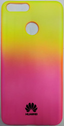 Накладка для Huawei Honor 7X силикон разноцветный