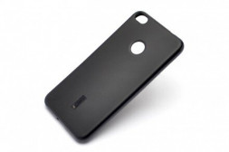 Чехол-накладка для Huawei Nova lite силикон матовый чёрный
