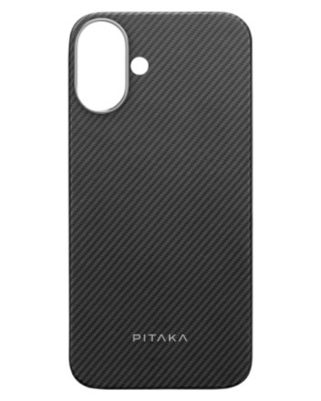  Накладка для i-Phone 16 6.1&quot; Pitaka Ultra Slim case черно-серая