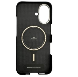 Накладка для i-Phone 16 6.1&quot; Pitaka Ultra Slim case черно-серая