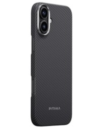 Накладка для i-Phone 16 6.1&quot; Pitaka Ultra Slim case черно-серая