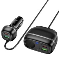 Автомобильное заряд. устр. Hoco Z59A 240w 2USB/2T-C/1-12V чёрный