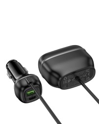 Автомобильное заряд. устр. Hoco Z59A 240w 2USB/2T-C/1-12V чёрный