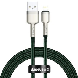 Baseus Cafule Series Metal Data Cable USB to IP 2.4A 2m Green