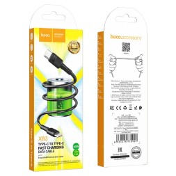 Usb Кабель-зарядка Type-C на Type-C Hoco X83 3A 60W 1м черный
