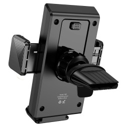 Держатель в автомобиль в воздуховод Hoco H48 с зажимом черный