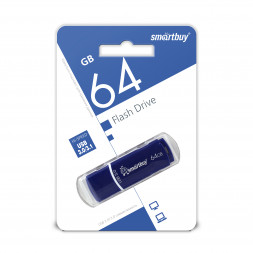 USB3.0 флеш накопитель Smartbuy 64GB Crown Blue (SB64GBCRW-Bl)