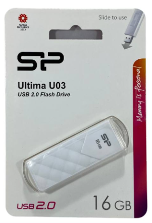 USB флеш накопитель Silicon Power 16GB Ultima U03 White