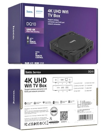  ТВ-приставка Hoco DQ10 4K/RAM-4GB/ROM-32GB черная