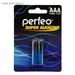 Батарейка алкалиновая Perfeo AAA/LR03/2BL PF_3632