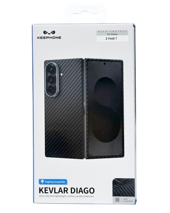  Накладка для Samsung Galaxy Z Fold 7 Keephone Kevlar Diago MagSnap чёрный