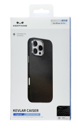 Накладка для i-Phone 16 Pro Keephone Kevlar Caiser MagSnap чёрный