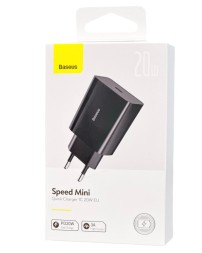 Сетевое зар. устр. Baseus Speed Mini 1C 3A 20W CCFS-SN01 черное