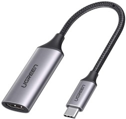 OTG Ugreen CM297 USB-C (папа) на HDMI (мама) серый