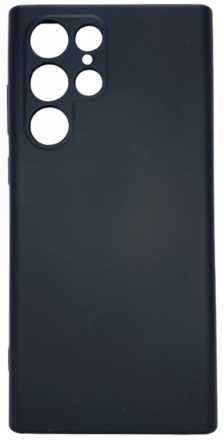  Накладка для Samsung Galaxy S22 Ultra Silicone cover без логотипа черная