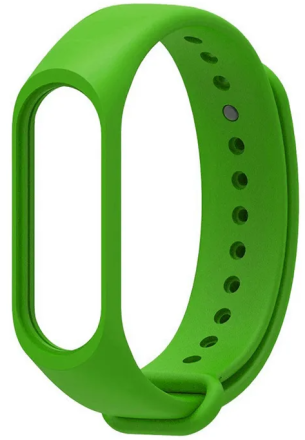  Ремешок для Xiaomi Mi Band 5 силиконовый зеленый