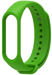 Ремешок для Xiaomi Mi Band 5 силиконовый зеленый
