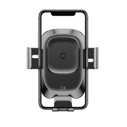 Держатель в автомобиль на торпеду/стекло c беспроводной зарядкой Baseus Bracket (WXZN-B01) черный