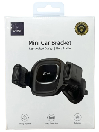  Держатель в автомобиль в воздуховод Wiwu CH009 чёрный