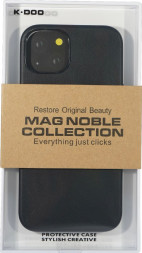 Накладка для i-Phone 13 K-Doo Mag Noble кожаная чёрная
