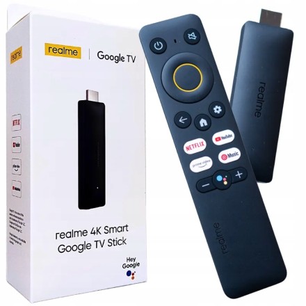  ТВ-приставка Realme Google TV Stick 4K RMV-2105 черная
