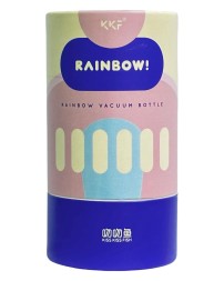 Термокружка Kiss Kiss Fish Rainbow 490ml бело-коричневая