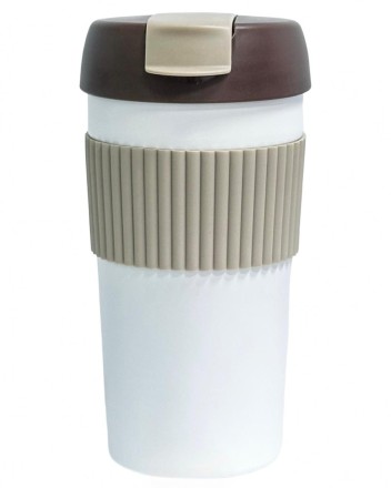  Термокружка Kiss Kiss Fish Rainbow 490ml бело-коричневая