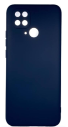 Накладка для Xiaomi Redmi 10C Silicone cover без логотипа синяя