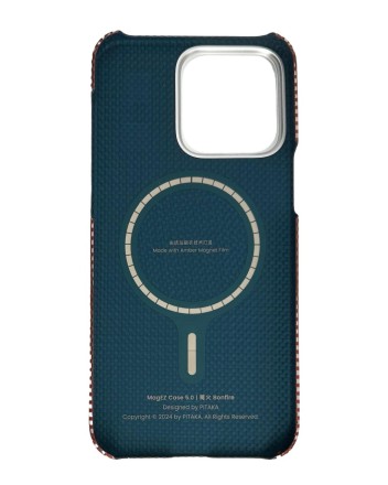  Накладка для i-Phone 15 Pro Max 6.7&quot; Pitaka MagEZ Case 5 (Bonfire) красный