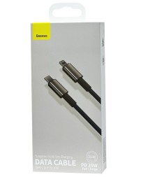 Кабель-зарядка Type-C на Lightning Baseus Tungsten Gold 20W 1м (CATLWJ-01) чёрный