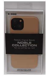 Накладка для i-Phone 14 K-Doo Noble кожаная пудро
