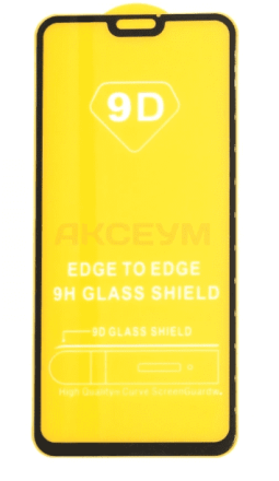  Защитное стекло для Huawei Honor Х8 9D черное