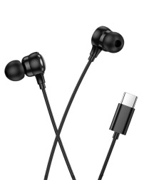 Стереонаушники Hoco M116 с микрофоном Type-C черные