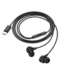 Стереонаушники Hoco M116 с микрофоном Type-C черные