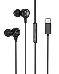 Стереонаушники Hoco M116 с микрофоном Type-C черные
