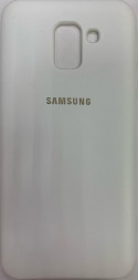 Накладка для Samsung Galaxy J6 (2018) Silicone cover белая