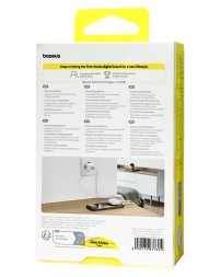 Сетевое зар. устр. Baseus Palm Fast Charger 1USB/1C 20W кабель Т-С на Т-С(P10111608213-01) белое