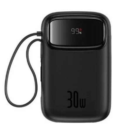  Powerbank Baseus Qpow2 Digital Display 10000mAh 30W (P10055008113-00) черный