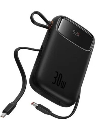 Powerbank Baseus Qpow2 Digital Display 10000mAh 30W (P10055008113-00) черный