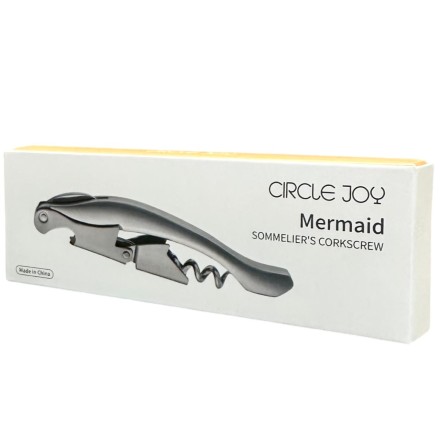  Штопор Circle Joy Mermaid Stainless Steel Sommelier Wine Opener CJ-KP02 серебристый