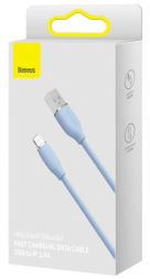 Usb Кабель-зарядка Lightning Baseus Jelly Liquid Silica Gel 1.2м (CAGD000003) 2.4A синий