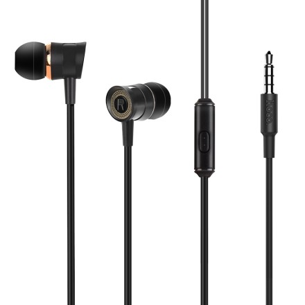  Наушники с микрофоном Hoco M37 Pleasant sound 1.2м черные