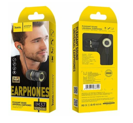  Наушники с микрофоном Hoco M37 Pleasant sound 1.2м черные