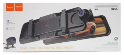 Автомобильное зеркало-видеорегистратор Hoco DI36 черный