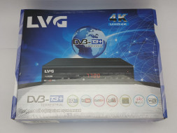 ТВ-приставка для приема цифрового телевидения LVG D-7700 DV3-T3+ черная