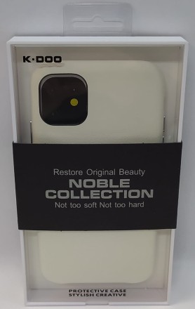  Накладка для i-Phone 11 K-Doo Noble кожаная белая