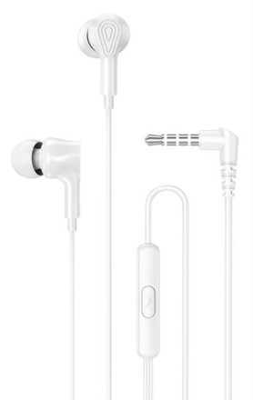  Наушники с микрофоном Hoco M102 1.2м белые