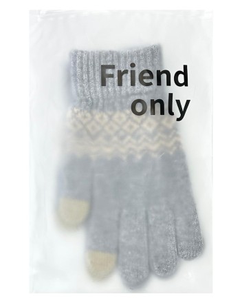  Перчатки Touchscreen Winter Wool Gloves серые
