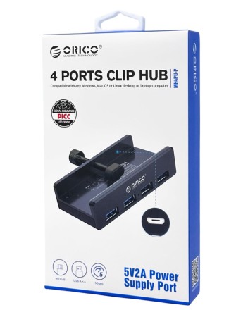  USB-хаб Orico MH4PU 4xUSB3.0 черный