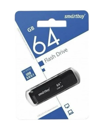  3.0 USB флеш накопитель Smartbuy 64GB Dock Black (SB64GBDK-K3)